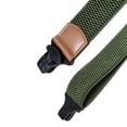 thumbnail image 3 of MOJOGO Unisex Suspenders Casual Solid X Shape Adjustable Elastic Braces 1.5 In Heavy-Duty Suspender Brown Free Size, 3 of 4