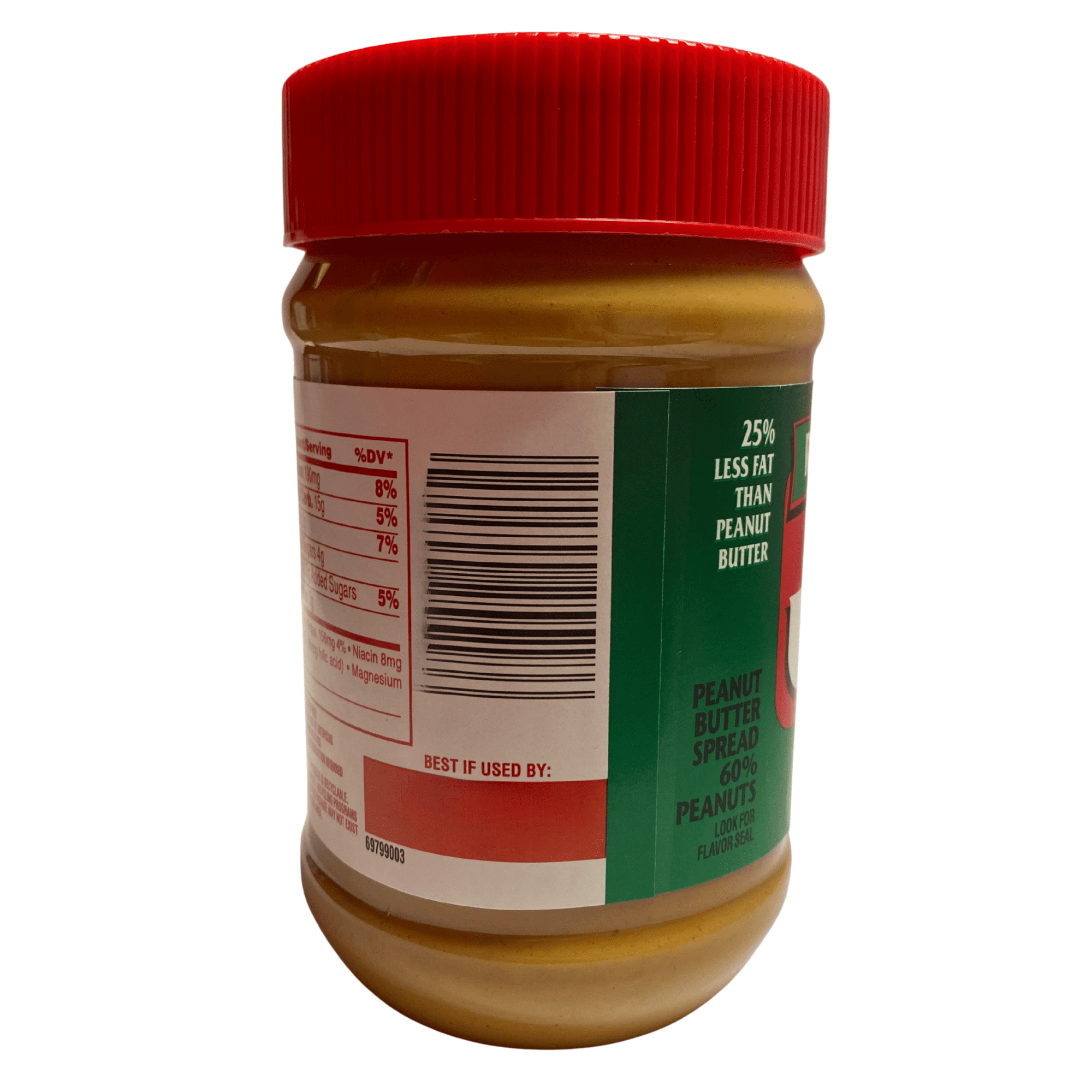 (2 pack) Jif Reduced Fat Creamy Peanut Butter Spread, 16 oz