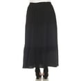 thumbnail image 3 of White Mark Women's High Waist Pleated Maxi Skirt, 3 of 6