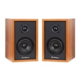 thumbnail image 1 of Altavoces de estantería Electrohome Berkeley 2.0 con amplificador integrado y controladores de 3 pulgadas para tocadiscos TV PC y transmisión de música inalámbrica con Bluetooth 5 RCA y Aux, 1 of 5