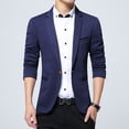 thumbnail image 4 of Traje casual para hombre, talla grande, chaqueta de traje pequeña, corte entallado para hombre Traje casual para hombre, talla grande, chaqueta de traje pequeña, corte entallado para hombre, 4 of 5