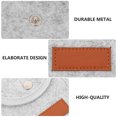 thumbnail image 4 of OULII 1Pc Portable Guitar Picks Holder Grey Felt Storage Pouch with Zipper for Acoustic and Electric, 4 of 6
