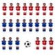 thumbnail image 4 of Ounissouiy 23 uds, jugador de fútbol de para hombres, exquisito jugador de fútbol de de resina, reemplazo de jugador de fútbol para Juegos de cartas, 4 of 6