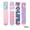 Pink + Light Pink + Blue + Purple, variant on Esaierr 4 Pairs Girls Knee High Socks Soft Cotton Compression Socks Knee Cartoon Long Socks for Toddler Kids 2-12 Years Old