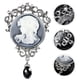 thumbnail image 5 of Lady Portrait Broche Pin Joya victoriana Pin vintage para cuello de bufanda de sombrero, 5 of 5