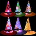 thumbnail image 4 of Hwkond Halloween Witch Hats, Halloween Glowing Hat Children Adult Party Dance Up Witch Hat,A, 4 of 5