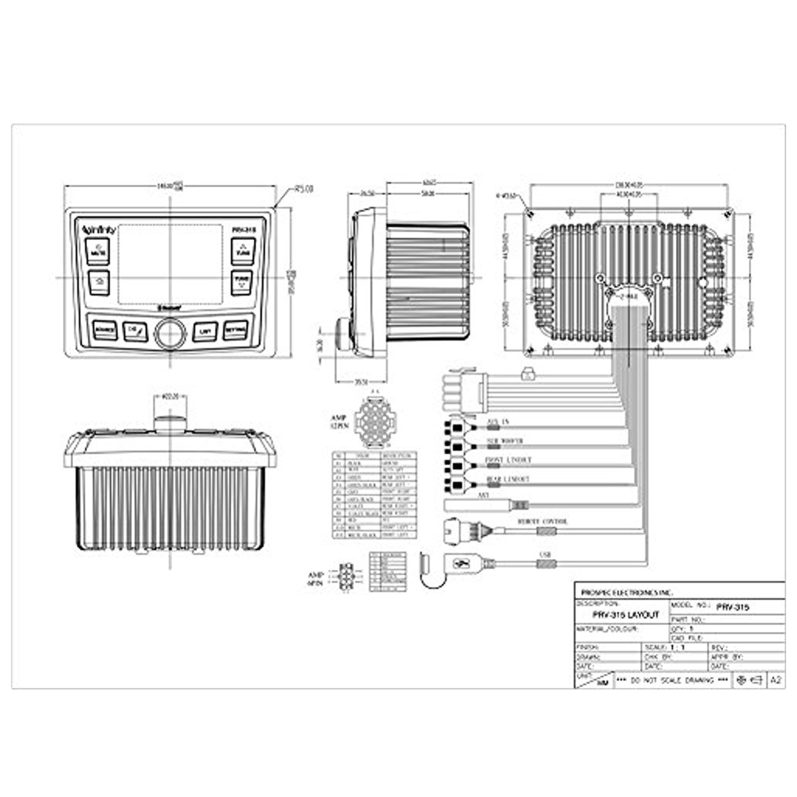 Infinity INF-PRV315.2 AM/FM/WB Digital 