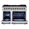 thumbnail image 5 of Forno Massimo 48 Inch Freestanding Dual Fuel Range in White with Antique Brass Accessories, 8 Burners, 6.58 cu. ft. Convection Oven, 5 of 14