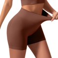 thumbnail image 2 of Women's Shapewear Slip Shorts For Under Dresses Women Seamless Boyshorts Panties Anti Chafing Underwear Shorts,Brown Women's Shapers M, 2 of 5