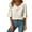 White, variant on Kukoosong Women's Casual V-Neck Elbow-Length Sleeve Solid Color Pullover Top with Active Fit Women's T-Shirts