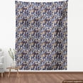 thumbnail image 4 of Ambesonne Leaf Print Fabric by the Yard, Botany Nostalgia Leaves, 5 Yards, Fawn Indigo and Dusk, 4 of 5