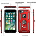 thumbnail image 5 of 3in1 Case Bundle for Apple iPhone 8, 7, SE, Heavy Duty Case with Built-in Kickstand, Dual Layer Protection with 2 Clear Screen Protectors, Sturdy Case for Apple iPhone 8, 7, SE,, Red, 5 of 7