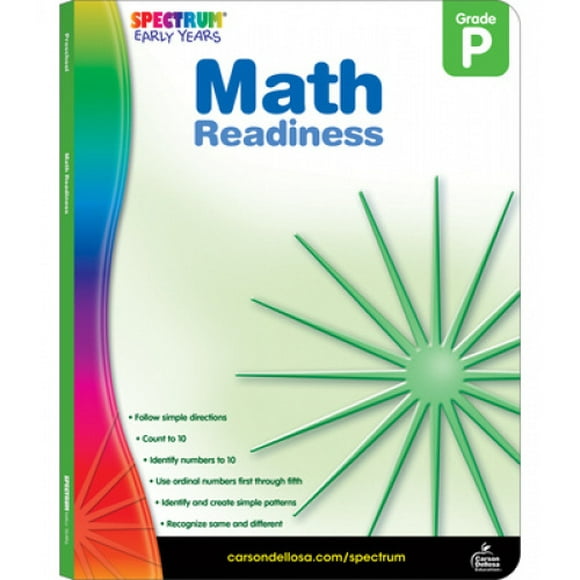 Math Readiness, Preschool (Spectrum Early Years)