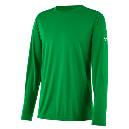 UPC: 0889961546181 | Mizuno Youth Mizuno Nxt Long Sleeve Tee Size Medium Kelly Green (4L4l)