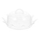 thumbnail image 1 of 1 juego de soporte para tartas transparente con tapa, bandeja de plástico para tartas, plato de postre para fiestas, 1 of 6