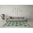 thumbnail image 3 of Ahgly Company Indoor Square Abstract Light Blue Contemporary Area Rugs, 5' Square, 3 of 4
