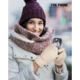 thumbnail image 5 of 2 Pairs Women's Winter Touchscreen Gloves Warm Fleece Lined Knit Gloves Elastic Cuff Winter Texting Gloves, 5 of 7
