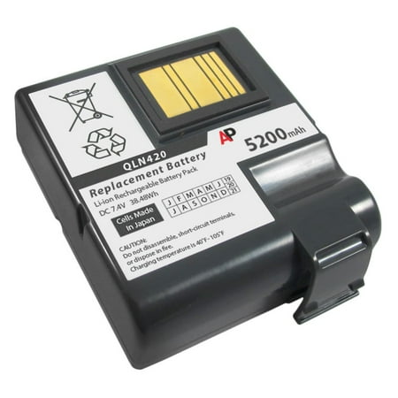 Zebra Replacement Batteries - Zebra QLn420 Printer: Replacement Battery. 5200 mAh
