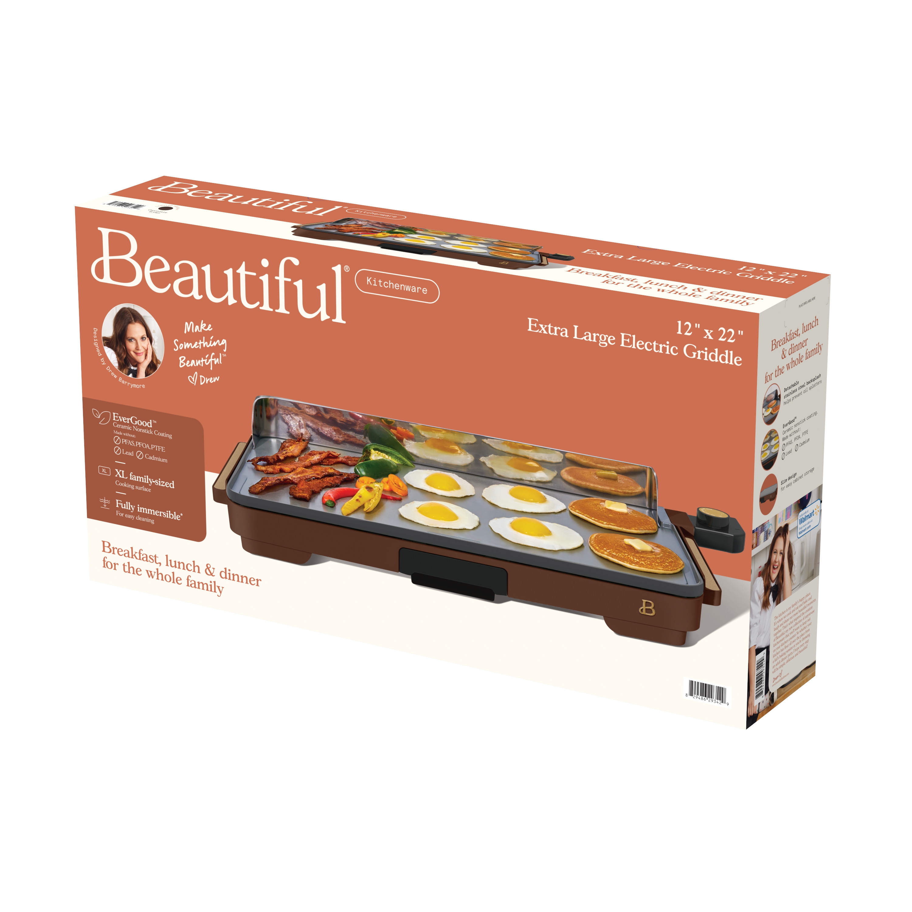 Beautiful XL Electric Griddle 12 x 22 Inches, Chocolate photo 7