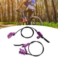thumbnail image 1 of Bike Disc Brake Set, Mountain Bike Hydraulic Disc Brake Kit 4 Piston Hydraulic Disc Brake Bike CNC Bilateral Oil Brake with 160mm Rotor Disc Suitable for Most Model on the Market, 1 of 7