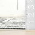 thumbnail image 3 of Sagebrush Geometric Machine Washable Area Rug, 6' x 9', Sagebrush Grey, 3 of 9