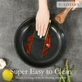 thumbnail image 3 of ESLITE LIFE Nonstick Ceramic Frying Pans Skillets Set with Lids, Non-Toxic Egg Omelette Kitchen Cooking Pans Compatible with All, 3 of 7