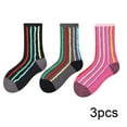 thumbnail image 3 of Ajziojiro Toddler Kids Crew Socks Novelty Stripe Cotton Sock for Boys Girls Baby Autumn Winter Mid-Calf Cotton Socks for 3-12 Year, 3 of 9