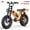 M7- Orange, variant on Spacewalk Electric Bike M6 for Teens Adults, 16" Fat Tire E-Bike with 1500W Peak Motor 21.7mph Top Speed,48V 15Ah Battery 70 Miles PAS, 4X Suspension Electric Dirt Bike