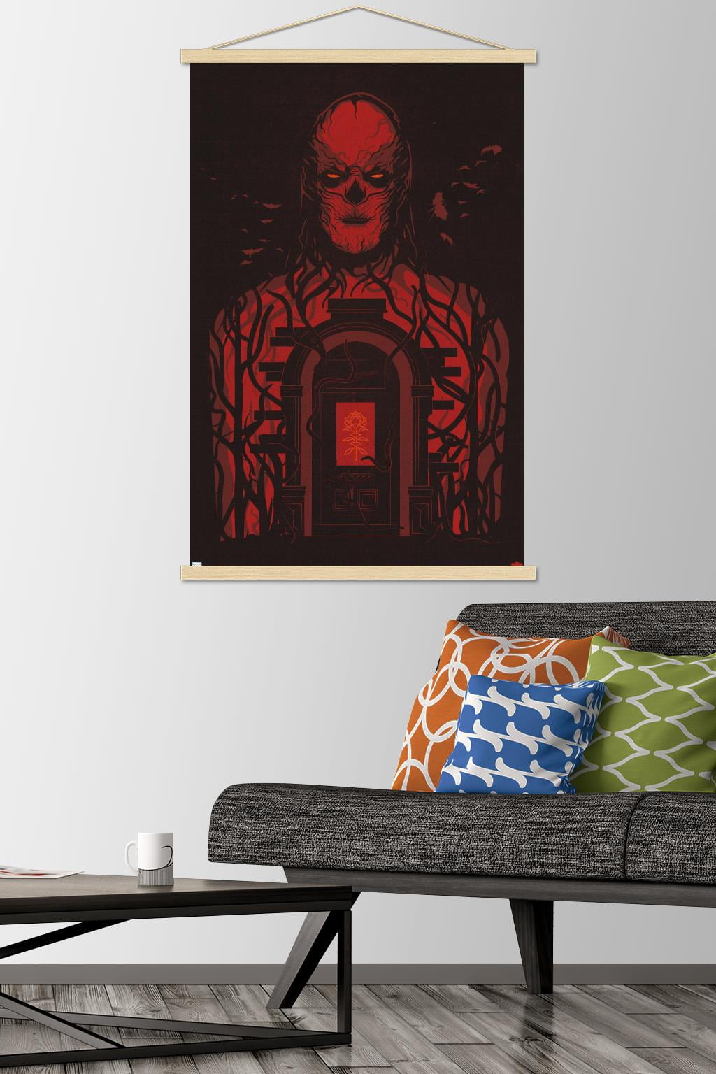 Netflix Stranger Things: Season 4 - Vecna Door Wall Poster with Magnetic Frame, 22.375" x 34"