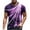 Purple, variant on Mens Short Sleeve Shirts 3D Optical Illusion Graphic Tee Big & Tall Casual Crew Neck Tops Novelty Designer T Shirts