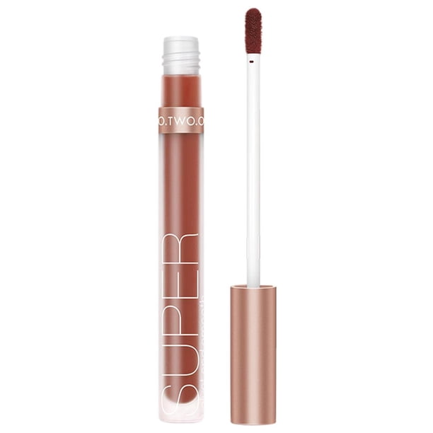 Brillo de labios mate cosmético Impermeable Hidratante Tinte de labios de larga Arce de mantequilla