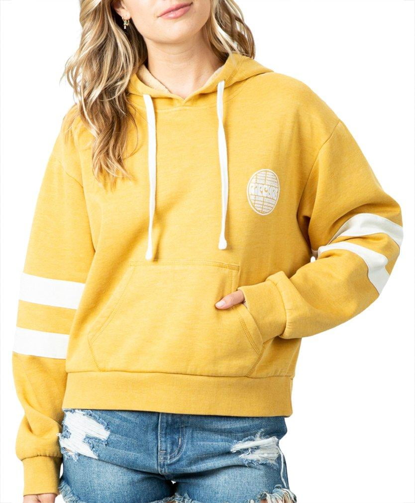 mustard yellow pullover hoodie