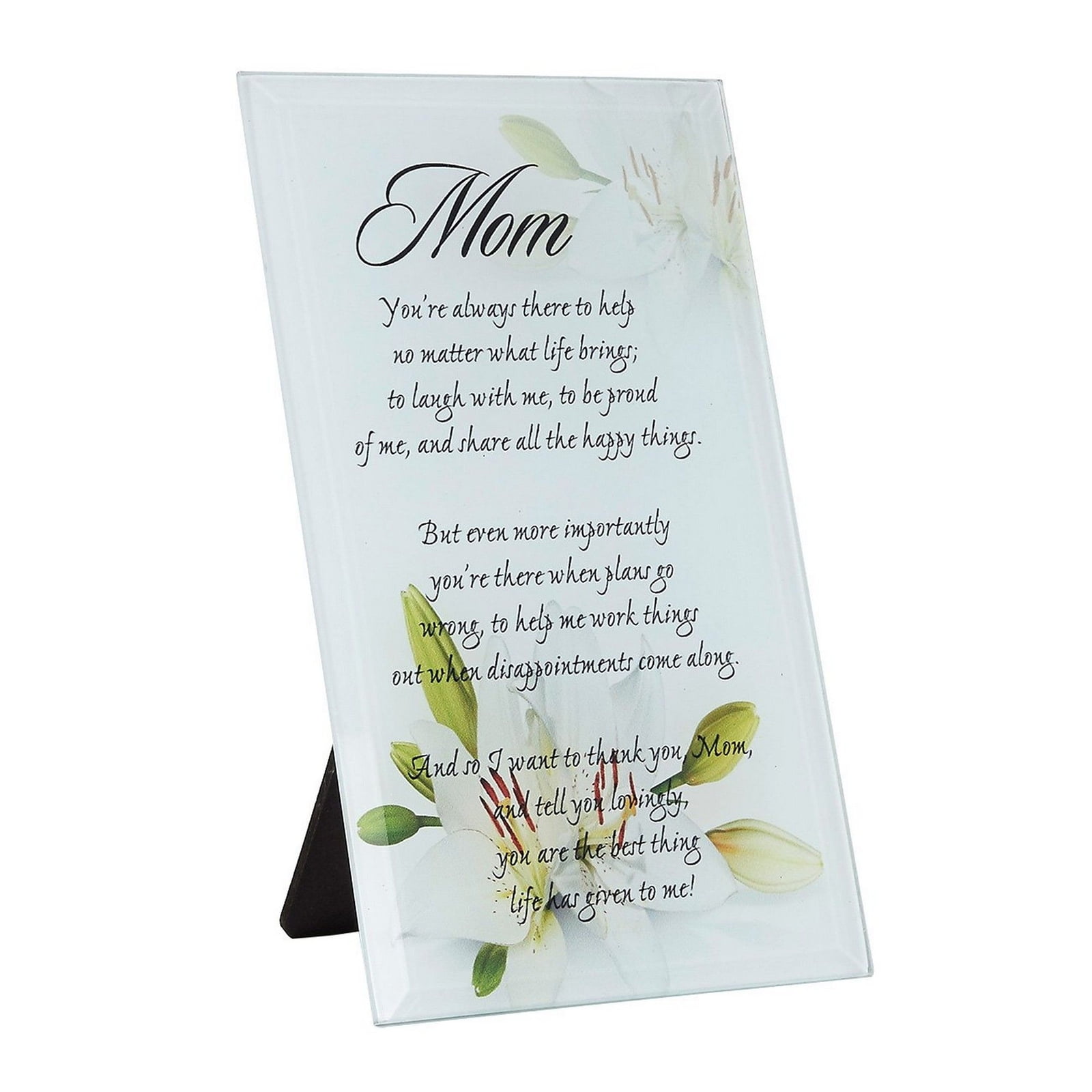 Easel Back Classic Horizontal Tabletop Decoration Dear God I Gratefully Thank You for Giving me My dad Prayer for My Dad Glass Plaque with Inspiring Quotes 4 inches x 6 inches 