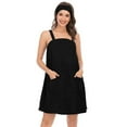 thumbnail image 2 of Defitshape Women's Terry Cloth Towel Wrap Bath Spa Soft Tank After Shower Dress Cozy Absorbent Bath Robe Sleeveless Shower Wrap Black 16-18, 2 of 5