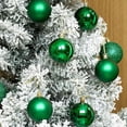thumbnail image 6 of Sunshinehomely 24 Pcs Christmas Tree Balls Ornaments for Xmas Christmas Tree 30mm/1.18" Shatterproof Christmas Tree Decorations Hanging Balls for Holiday Wedding Party Decorations, 6 of 7