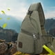 thumbnail image 4 of Cartera de pecho al aire libre con cremallera gruesa en verde para hombres y mujeres, mochila para excursionismo multipropósito, cartera de pecho cruzada, cartera mensajera, 4 of 6