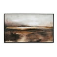 thumbnail image 2 of Benjara 35 x 60 Inch Wall Art, Hand Painted Abstract Landscape, Black Brown Finish, 2 of 5