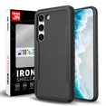 thumbnail image 1 of Tough On Samsung Galaxy S23 5G Case Iron Shield Carbon Fiber,iPhone 14 Pro, 1 of 9