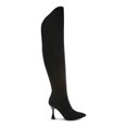 thumbnail image 3 of BAR III Womens Black Goring Padded Ammi Pointed Toe Sculpted Heel Zip-Up Dress Boots 11 M, 3 of 4