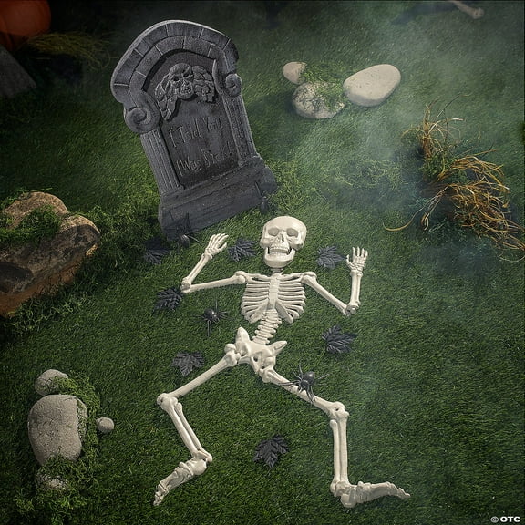 Morris Costumes - I Told You I Was Sick Tombstone & Skeleton Graveyard Halloween Decorations Set 24 Pc. - One Size