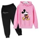 thumbnail image 3 of Conjunto de sudadera y pantalones de manga larga para niñas y niños de Disney Mickey Mouse, traje informal de dibujos animados del Pato Donald, primavera de 4 a 14 años, 3 of 5