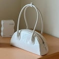 thumbnail image 1 of Sac Demi-Lune pour Femmes en Cuir Verni Sac à Bandoulière Rétro Sac à Main Mode Sac Hobo Sac de Magasinage Polyvalent, 1 of 5