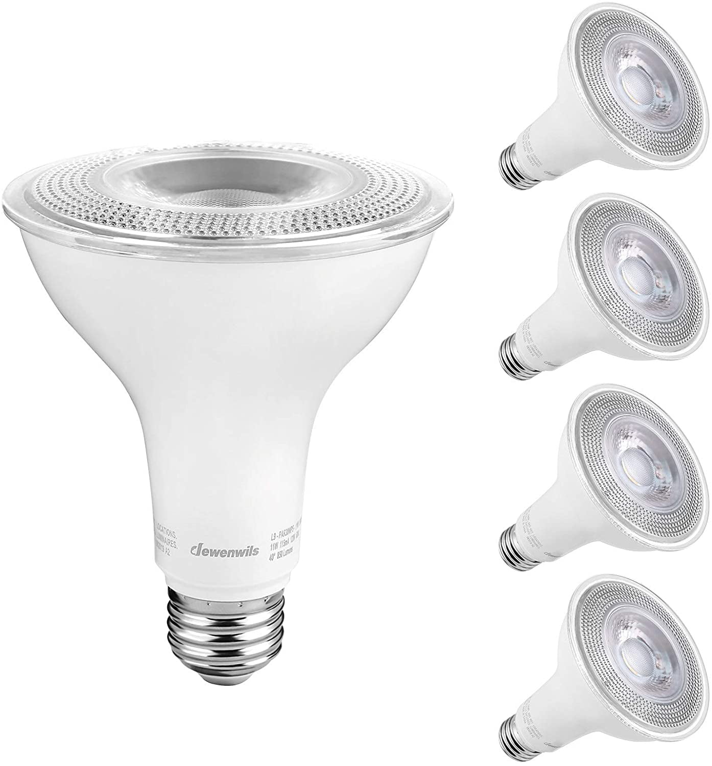 4Pack Dusk to Dawn PAR30 LED Bulb, Automatic On/Off, Photocell Sensor Outdoor Flood Light, 850
