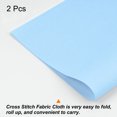 thumbnail image 3 of Unique Bargains 2Pieces 14 Count Cross Stitch Cloth 20 by 28 Inch Embroidery Fabric, Sky Blue, 3 of 6
