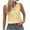 Yellow, variant on Timegard Womens Tank Tops Eyelet V Neck Button Slim Fitting Sleeveless Tops Casual Summer Beach Vacation
