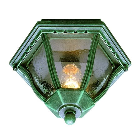 Trans Globe Lighting 4558 Single Light Down Outdoor Flush Trans Globe Lighting 4558 Single Light Down Outdoor Flush Mount Ceiling Fixture From The