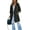 Black, variant on Kukuzhu Women's Coat Double Breasted Trench Coat Fall Winter Lightweight Windproof Classic Lapel Slim Overcoat with Belt