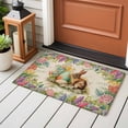 thumbnail image 4 of Easter Bunny Entryway Rug 2'x3'&nbsp; Non Slip Front Door Mats, Spring Floral Blossom Easter Eggs Burlap Entrance Rugs Indoor Outdoor Carpet, Washable Floor Mats Small Area Rug for Bedroom Kitchen, 4 of 8