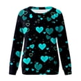 thumbnail image 4 of EHQJNJ Chandail en Molleton Blanc à Col Rond pour Femmes, Imprimé de la Saint-Valentin, Col Rond, Manches Longues, Décontracté, Ample, 4 of 4