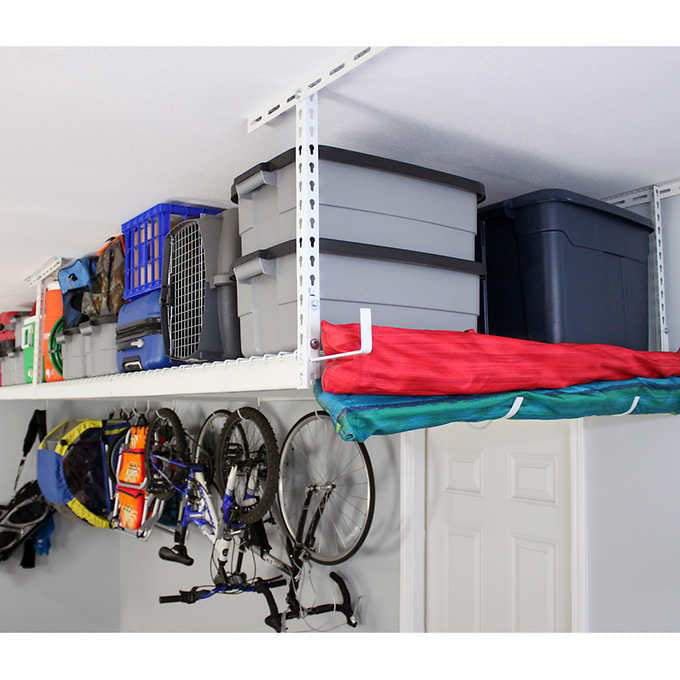 Saferacks Overhead Garage Storage Combo, Saferacks 4 X8 Overhead Garage Storage Rack Installation